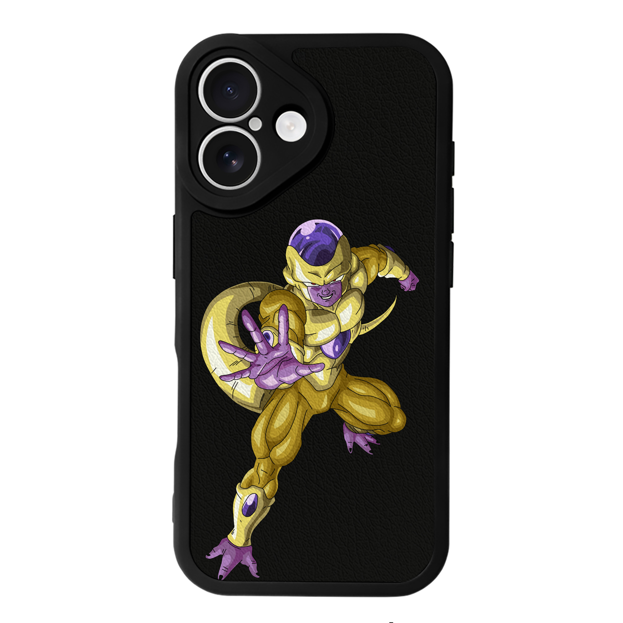 （画像用） ドラゴンボール フリーザ DRAGON BALL Frieza 【iPhone 16シリーズ対応】シリコンスマホケース（レザー調） 材質：シリコン